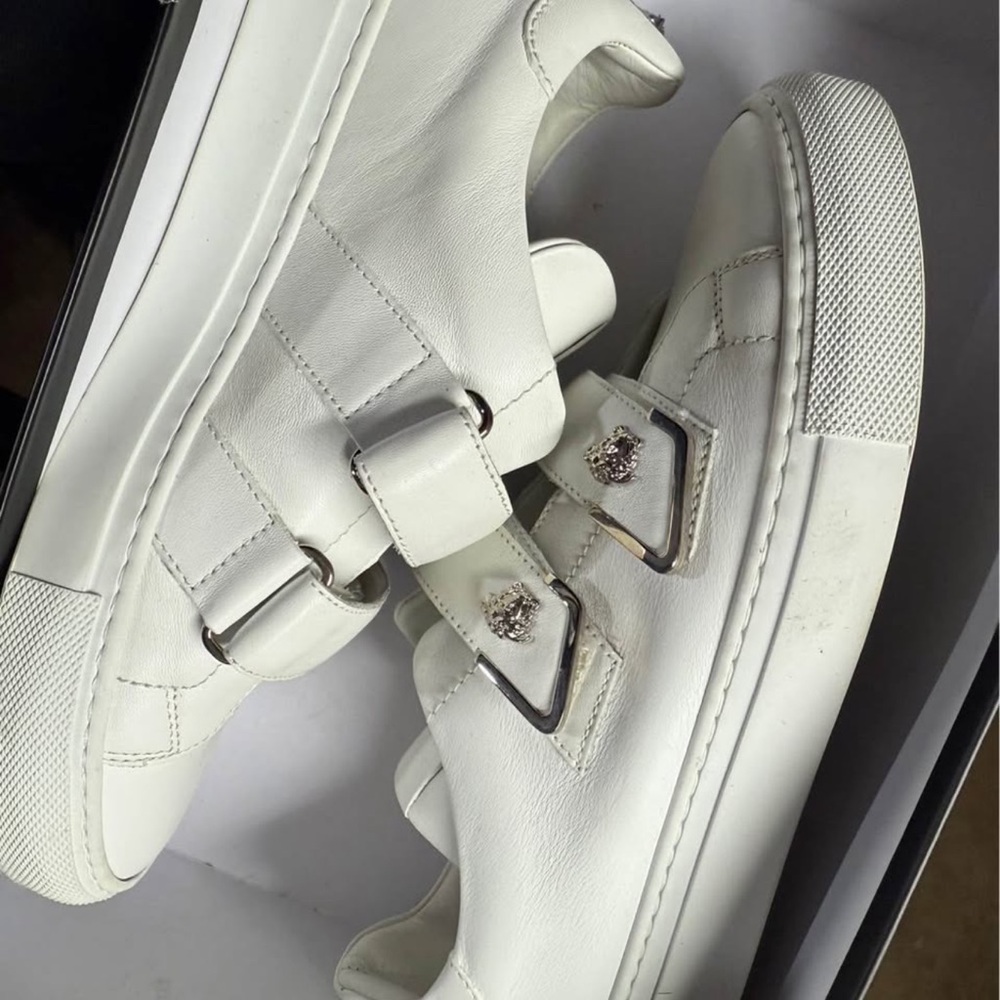 Versace White Athletic Shoes